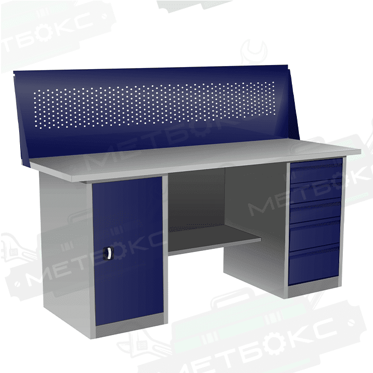 Верстак с тумбой и драйвером ВП-4Т/1,6 с экраном купить в Белгороде Верстак с тумбой и драйвером ВП-4Т/1,6 с экраном купить в Белгороде