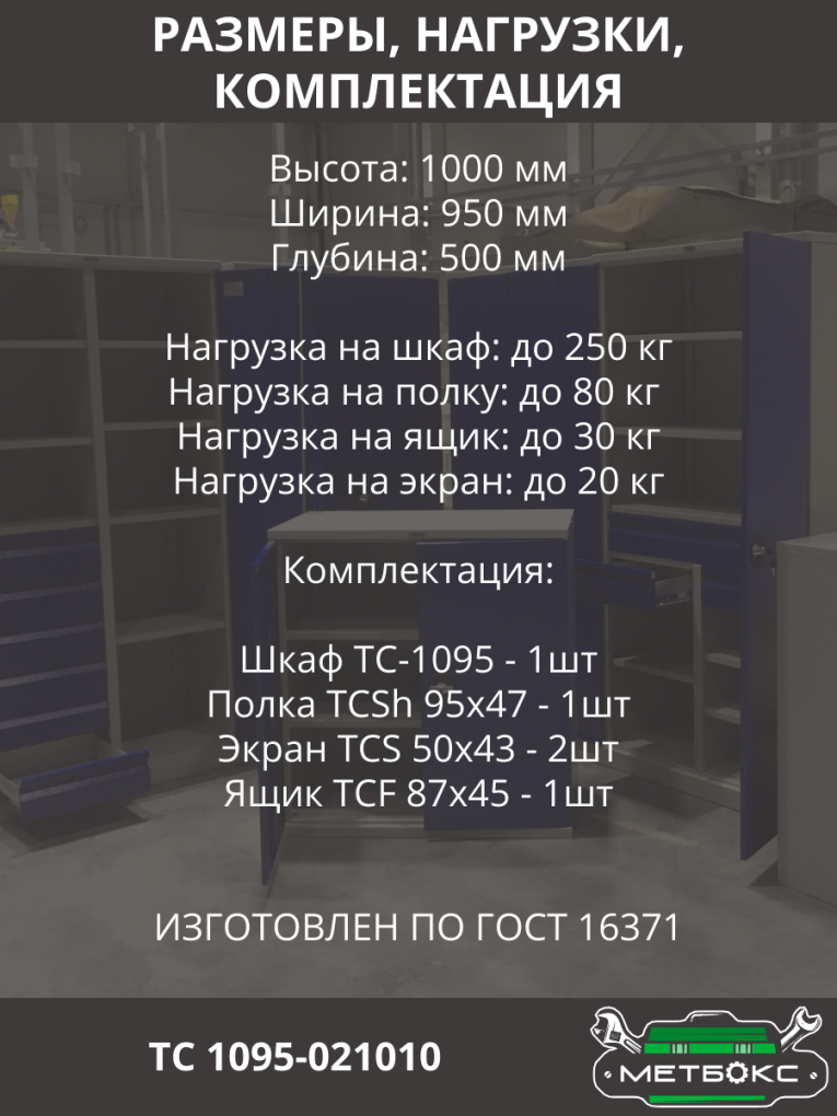 Шкаф инструментальный ТС 1095-021010 купить в Белгороде Шкаф инструментальный ТС 1095-021010 купить в Белгороде