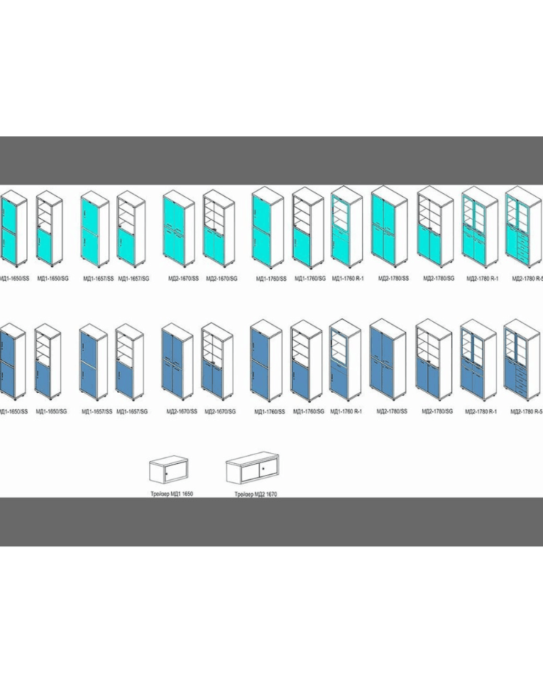 Медицинский шкаф HILFE МД 1 1657/SS купить в Белгороде