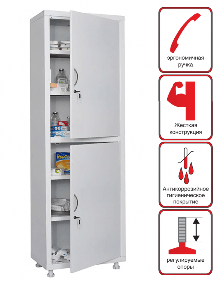 Медицинский шкаф HILFE МД 1 1760/SS купить в Белгороде Медицинский шкаф HILFE МД 1 1760/SS купить в Белгороде