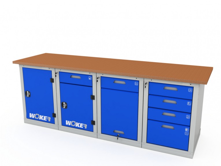 Верстак четырехтумбовый WOKER PRO 41224.2400 купить в Белгороде