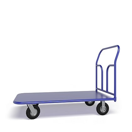 Платформенная тележка ТП 4 (г/п 300 кг, 1200x600 мм, колеса пневматические 270 мм) купить в Белгороде