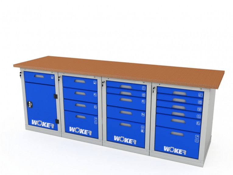 Верстак четырехтумбовый WOKER PRO 42456.2400 купить в Белгороде