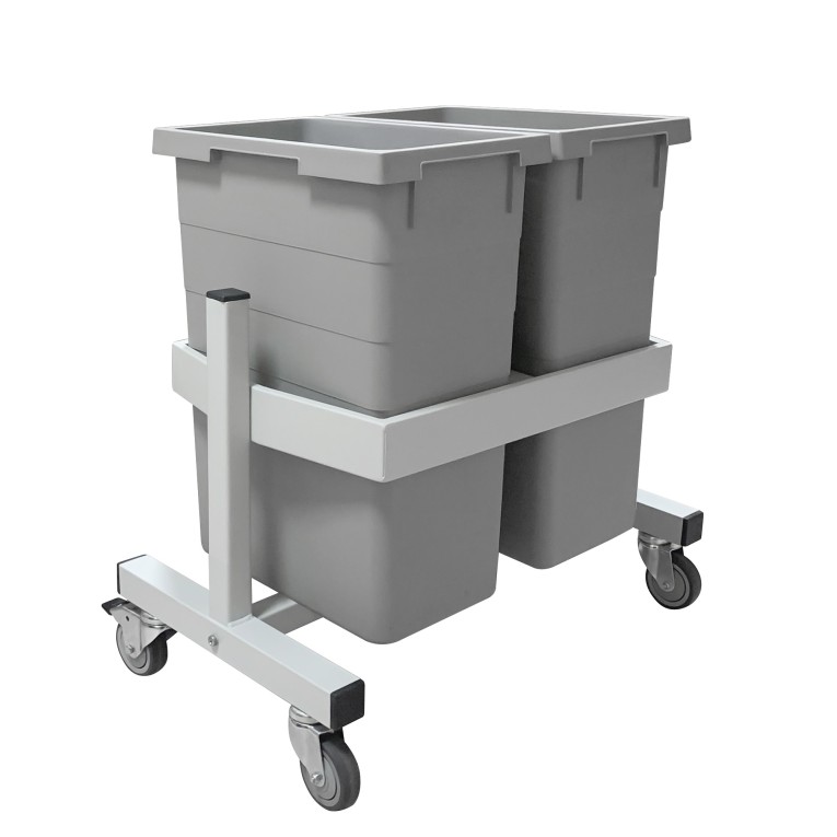 Подкатная подставка держатель для 2-х контейнеров Gresson ПДК-2 купить в Белгороде