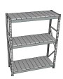 Стеллаж грузовой СГР 2000x1800x600 3 полки (металл) Стеллаж грузовой СГР 2000x1800x600 3 полки (металл)