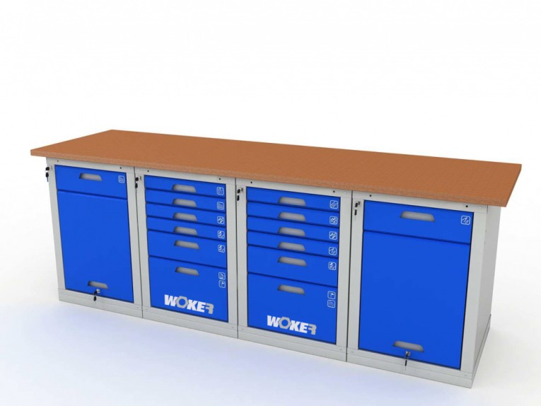 Верстак четырехтумбовый WOKER PRO 42662.2400 купить в Белгороде