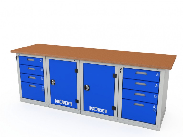 Верстак четырехтумбовый WOKER PRO 44114.2400 купить в Белгороде