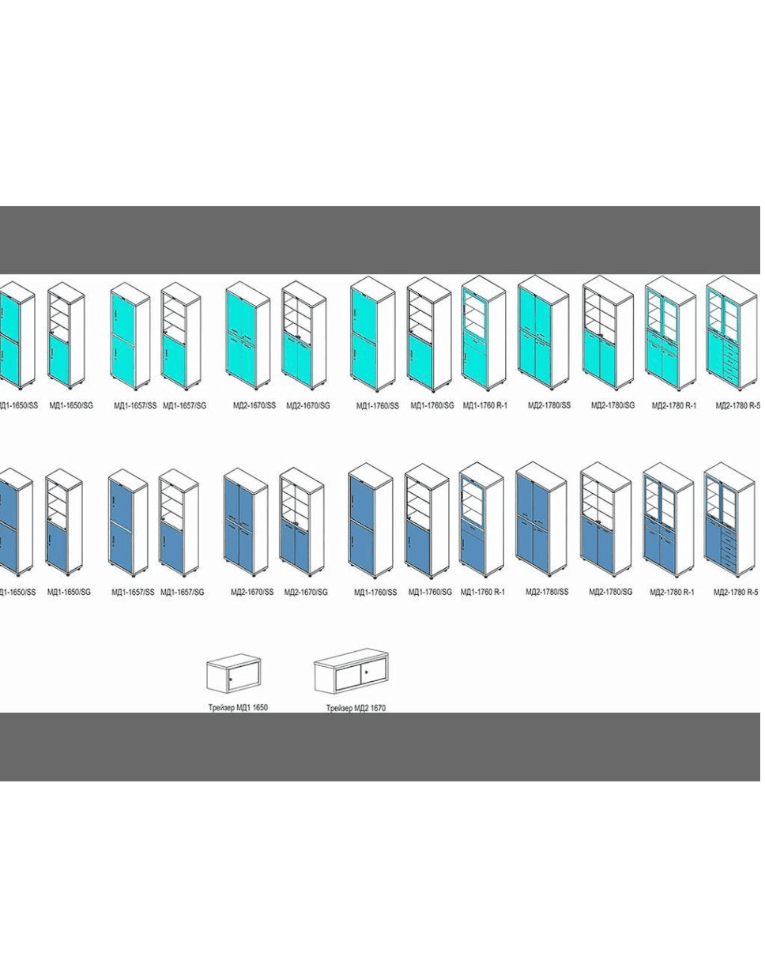 Медицинский шкаф HILFE МД 1 1760 R купить в Белгороде