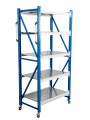 Стеллаж мобильный БиКом СТ-4 200x120x60 5 полок