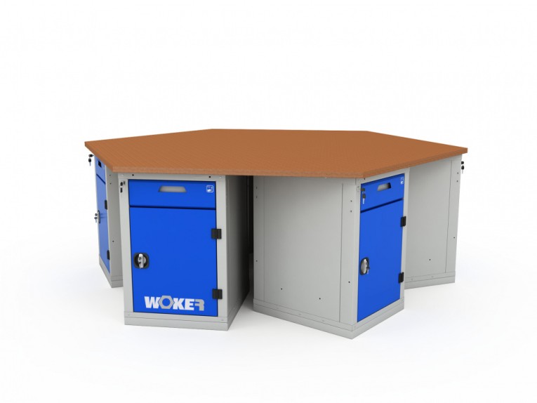 Верстак шеститумбовый WOKER PRO 6002.2500 купить в Белгороде