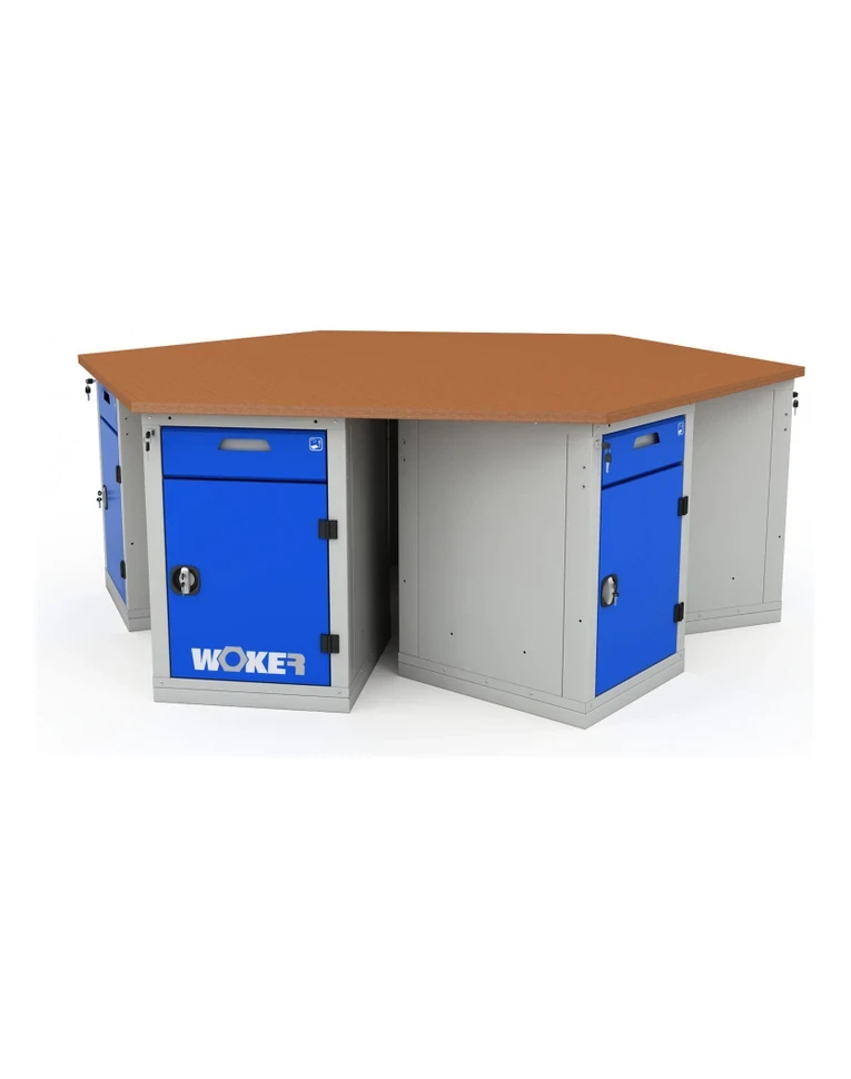 Верстак шеститумбовый WOKER PRO 6002.2500 купить в Белгороде