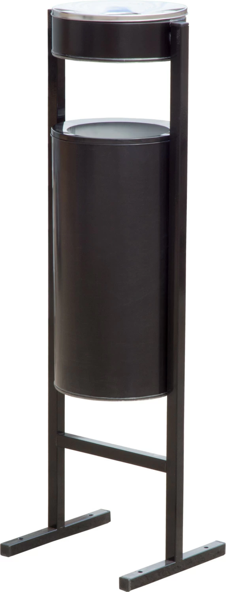 Урна уличная с пепельницей 25 литров черный купить в Белгороде