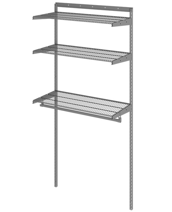 Гардеробная система Практик Home Basic G90 графит купить в Белгороде