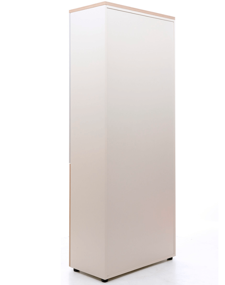 Шкаф NW 2080/2G со стеклом вяз натуральный/бежевый купить в Белгороде