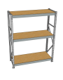 Стеллаж грузовой СГР 2500x2100x1000 3 полки (ДСП) Стеллаж грузовой СГР 2500x2100x1000 3 полки (ДСП)