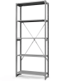Стеллаж ТСУ 2200x1500x600 5 полок (300 кг, металл) Стеллаж ТСУ 2200x1500x600 5 полок (300 кг, металл)