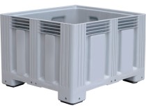 Контейнер 1200х1000х758 сплошной, на ножках серый Контейнер 1200х1000х758 сплошной, на ножках серый