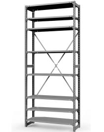 Стеллаж ТСУ 2500x1500x300 8 полок (150 кг, металл) Стеллаж ТСУ 2500x1500x300 8 полок (150 кг, металл)