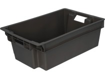 Ящик мясной сплошной 600х400х200 цв. чёрный Ящик мясной сплошной 600х400х200 цв. чёрный