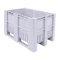 BoxPallet 1200х800х740 мм светло-серый сплошной