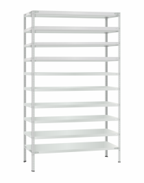 Стеллаж металлический Титан МС-500 3000х1200х600 10 полок Стеллаж металлический Титан МС-500 3000х1200х600 10 полок