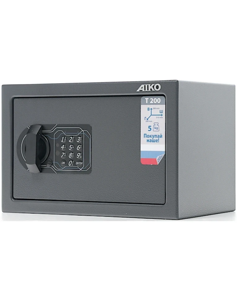 Мебельный сейф Aiko Т-200 EL, вид справа