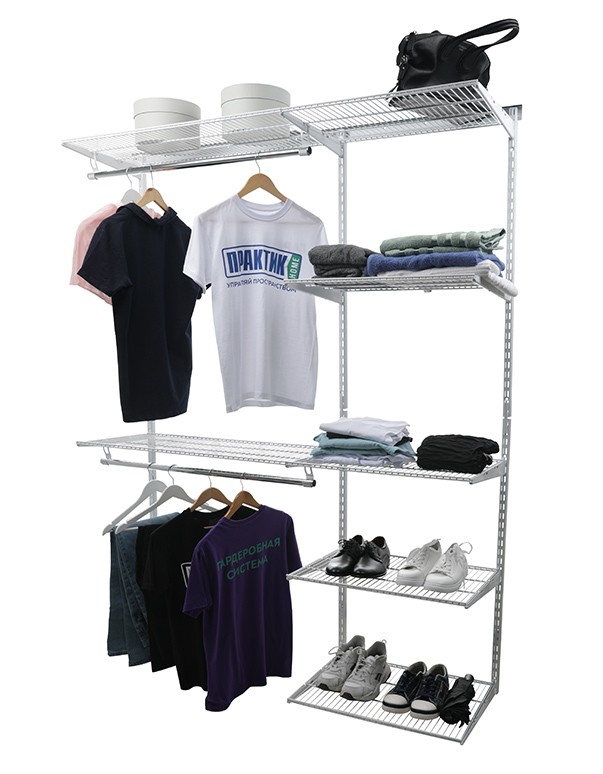 Гардеробная система Практик Home Optima G180 белая купить в Белгороде Гардеробная система Практик Home Optima G180 белая купить в Белгороде