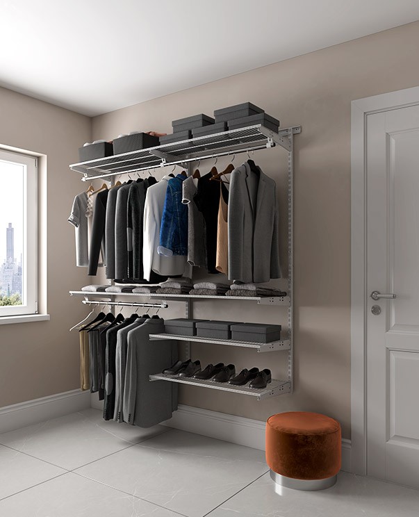 Гардеробная система Практик Home Optima G180 белая купить в Белгороде Гардеробная система Практик Home Optima G180 белая купить в Белгороде