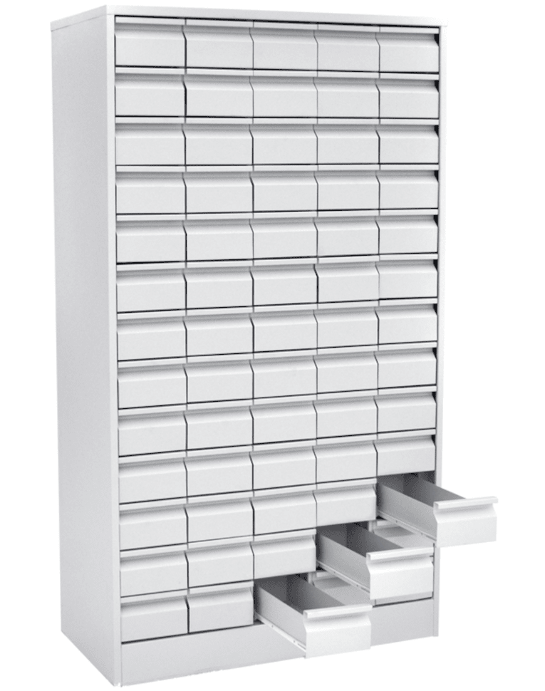 Шкаф картотечный для библиотечных карточек (65 ящиков) купить в Белгороде