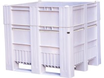 BoxPallet 1200x1000x1035 мм сплошной на полозьях серый BoxPallet 1200x1000x1035 мм сплошной на полозьях серый