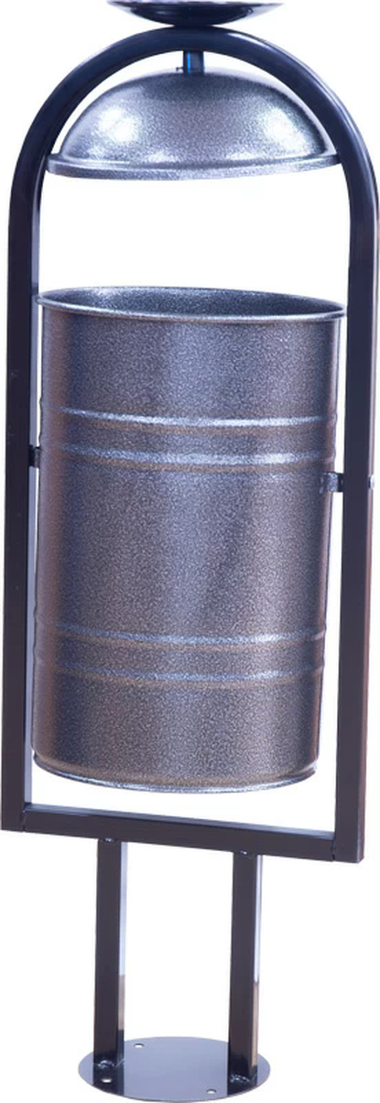 Урна металлическая с пепельницей 1050х370х300 мм серый антик купить в Белгороде