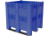 BoxPallet 1300х1150х1250 сплошной, на 3 полозьях синий купить в Белгороде