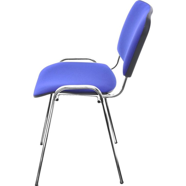 Стул Изо (синяя ткань, хром) купить в Белгороде