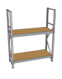 Стеллаж грузовой СГР 3000x900x600 2 полки (ДСП) Стеллаж грузовой СГР 3000x900x600 2 полки (ДСП)