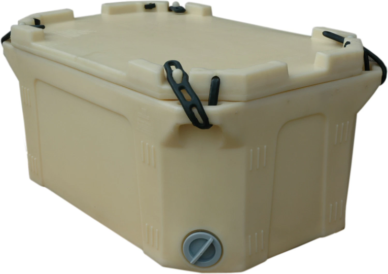 Контейнер 790х490х400 мм бежевый с крышкой купить в Белгороде