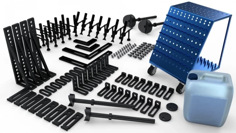 Набор оснастки для сварочного стола №4: Профессиональный (117 предметов) купить в Белгороде Набор оснастки для сварочного стола №4: Профессиональный (117 предметов) купить в Белгороде