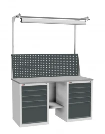 Верстак ДиКом ВЛ-К-150-09+Э2 со светильником