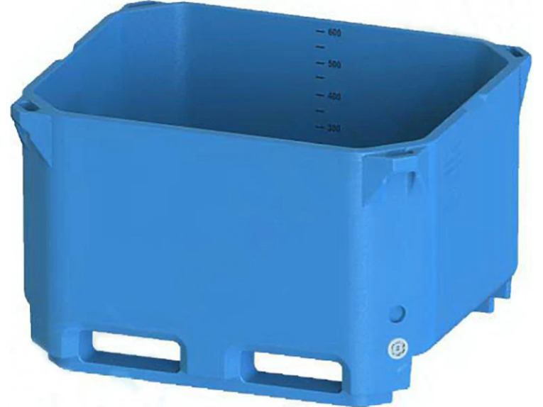 Контейнер 600л. изотермический, без крышки цв. синий купить в Белгороде