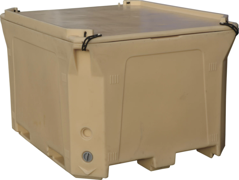 Контейнер 1470х1180х965 мм бежевый с крышкой купить в Белгороде Контейнер 1470х1180х965 мм бежевый с крышкой купить в Белгороде
