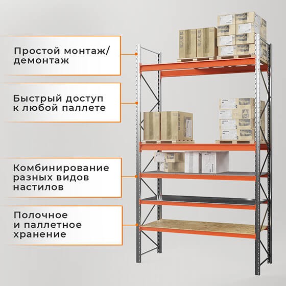 Стеллаж паллетный СПЛ 2000х1800х1100 1 ярус (1300/9700) купить в Белгороде Стеллаж паллетный СПЛ 2000х1800х1100 1 ярус (1300/9700) купить в Белгороде