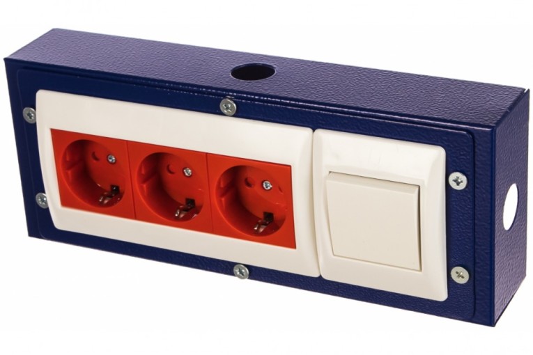 Блок электророзеток для экранов Практик