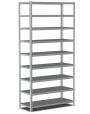 Стеллаж металлический Титан МС-500 1200х700х300 9 полок Стеллаж металлический Титан МС-500 1200х700х300 9 полок