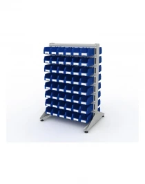 Стеллаж для пластиковых лотков SORTEX двухсторонний 1500x1000x800.02