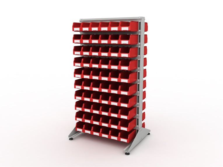 Стеллаж для пластиковых лотков SORTEX двухсторонний 1800x1000x800.02 купить в Белгороде Стеллаж для пластиковых лотков SORTEX двухсторонний 1800x1000x800.02 купить в Белгороде