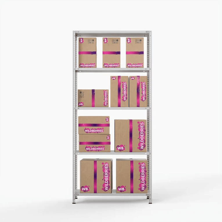 Стеллаж ПВЗ Wildberries 2000х1000х400 5 полок купить в Белгороде Стеллаж ПВЗ Wildberries 2000х1000х400 5 полок купить в Белгороде