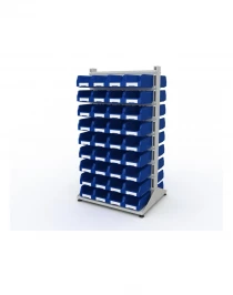 Стеллаж для пластиковых лотков SORTEX двухсторонний 1800x1000x800.03