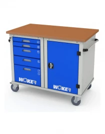 Верстак мобильный двухтумбовый WOKER PRO 2501.1200