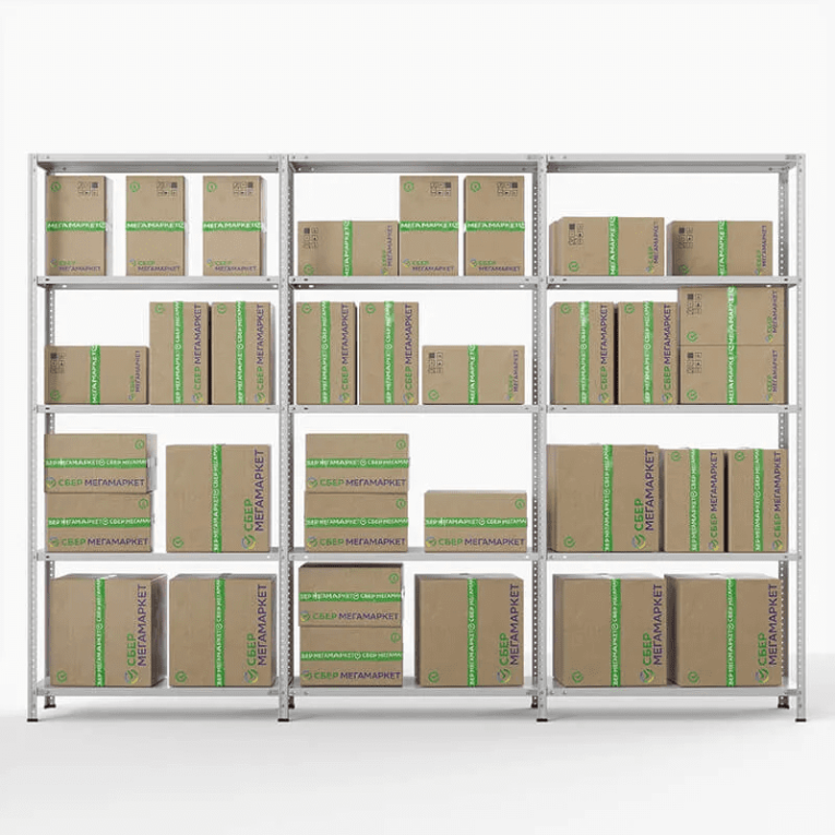Стеллаж ПВЗ Сбер 2000х3000х400 5 полок купить в Белгороде Стеллаж ПВЗ Сбер 2000х3000х400 5 полок купить в Белгороде
