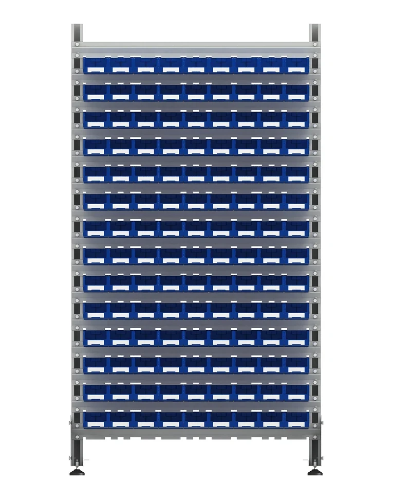 Стеллаж для пластиковых лотков SORTEX односторонний 1800x1000x450.01 купить в Белгороде