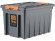 Контейнер особопрочный Rox Box PRO 70 (589х396х355 мм с крышкой и клипсами, на роликах, антрацит) купить в Белгороде